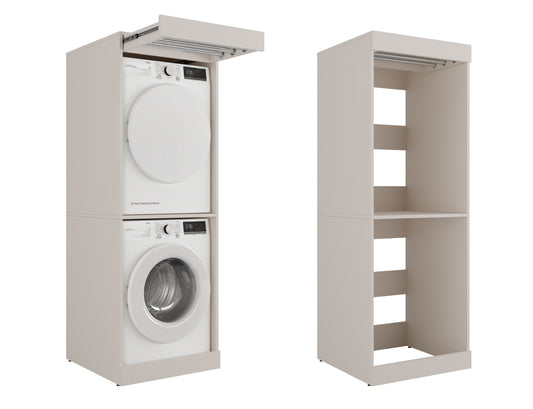  ROMEO vertical washing machine and dryer cabinet
