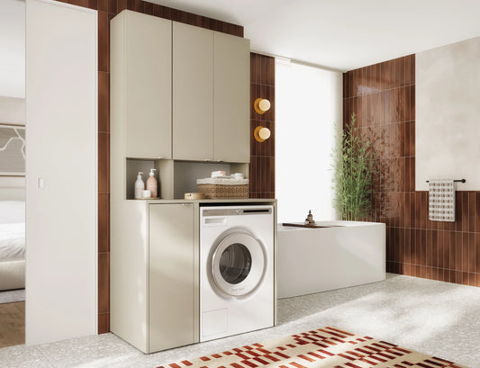 Conjunto de baño sobre la lavadora LORA